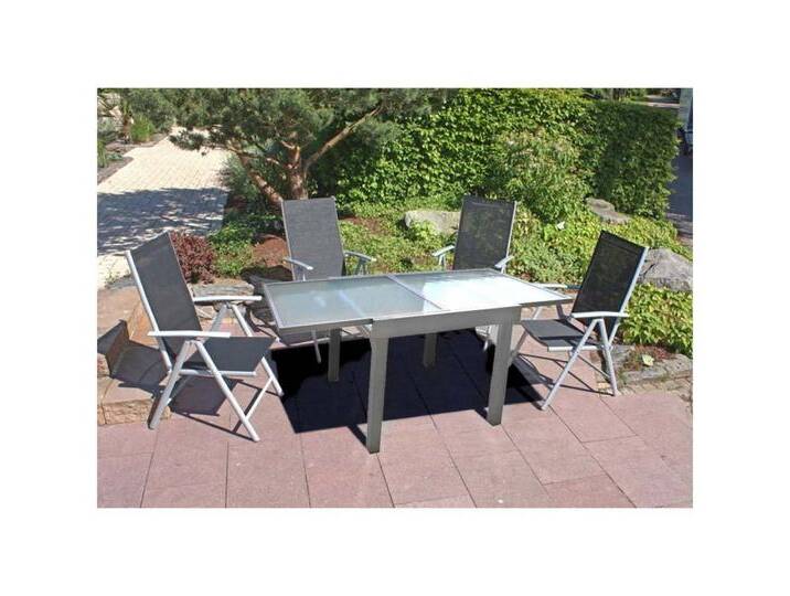 Harms Import Stuhl, Garten Möbel Tisch Sitz Gruppe Veranda Balkon Lola Glas 4-Sitzer von OTTO