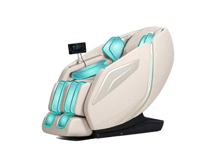 HealthRelife Massagesessel Luxuriöser Entspannungsstuhl, 15 Massage-Modi, Yoga-Stretching (1-St), 55 Zoll SL-Track, beige weiß, Beige von OTTO