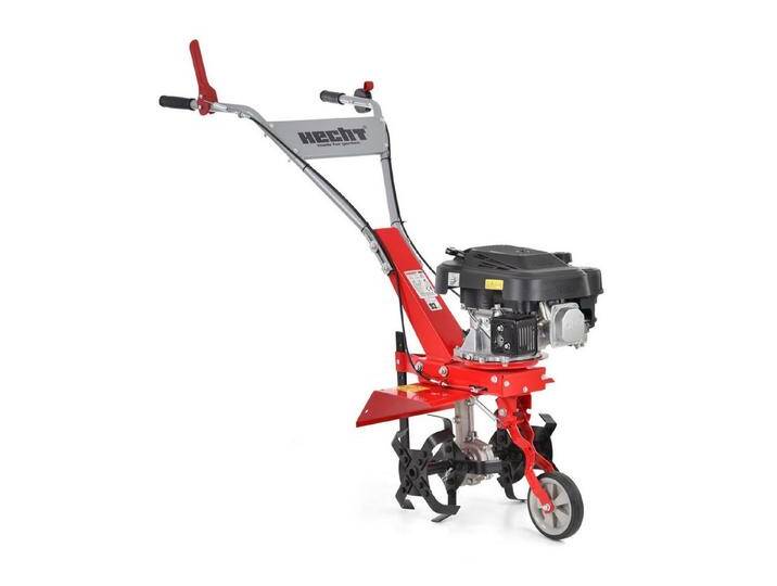 Hecht Gartenhacke Gartenfräse Benzin 761 mit Führungsrad 24 cm Arbeitstiefe, 3,67 PS, 36 cm Arbeitsbreite, 150 cm³, robuste Hackmesser, rot von OTTO