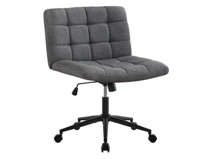 Hellove Polsterstuhl Ergonomischer Bürostuhl Schreibtischstuhl Schneidersitz Stuhl (1 St), Höhenverstellbarer Drehstuhl ohne Armlehnen, grau von OTTO