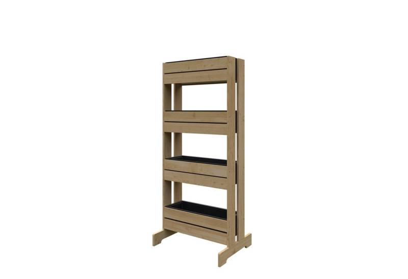 Hochbeet Kräuterhochbeet Vertikalbeet Blumenkasten Trennwand aus Holz in SAND von OTTO