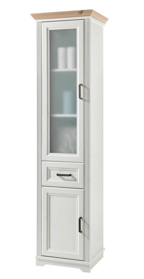 Hochschrank JASMIN, B 48 cm x H 190 cm, Piniedekor hell, Artisan Eiche Dekor, mit Glastür Hochschrank JASMIN, B 48 cm x H 190 cm, Piniedekor hell, Artisan Eiche Dekor, mit Glastür von OTTO
