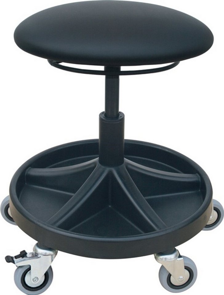 Hocker LOTZ 3528.17-FS2 Drehhocker mit Rollen Kunstlederpolster schwarz Sitz von OTTO