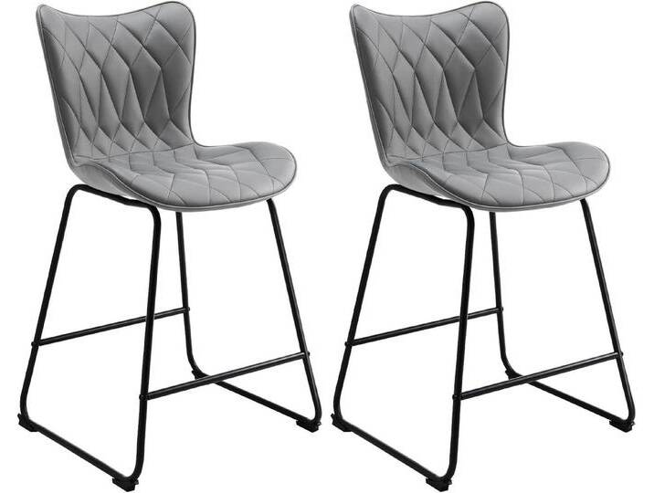 HomeMiYN Barhocker Barhocker Barstühle mit Lehne Verschleißfest Kratzfest 2er Set, grau, grau HomeMiYN Barhocker Barhocker Barstühle mit Lehne Verschleißfest Kratzfest 2er Set, grau, grau von OTTO