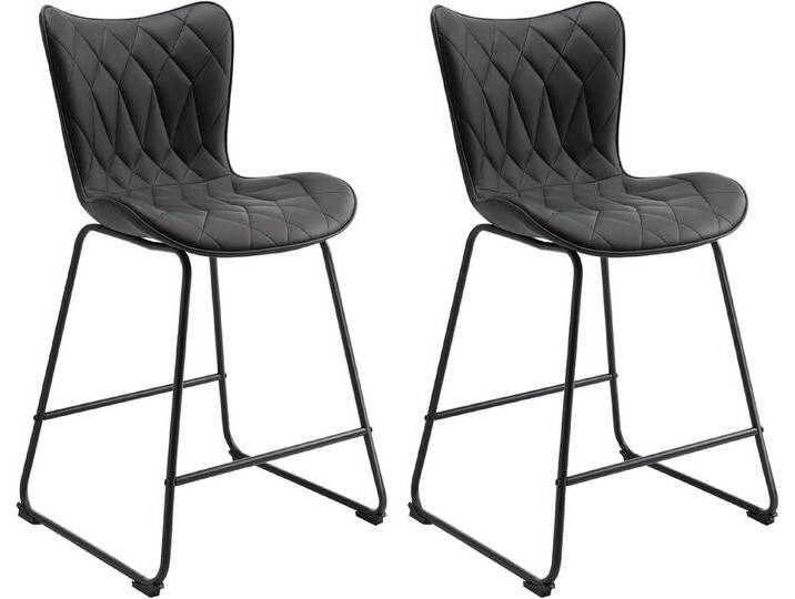 HomeMiYN Barhocker Barhocker Barstühle mit Lehne Verschleißfest Kratzfest 2er Set, schwarz, Schwarz HomeMiYN Barhocker Barhocker Barstühle mit Lehne Verschleißfest Kratzfest 2er Set, schwarz, Schwarz von OTTO