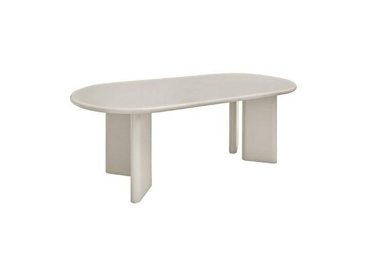House Nordic Esstisch ovale Form, in Beige-grau, MDF - 100x75x220cm (BxHxT), beige grau von OTTO