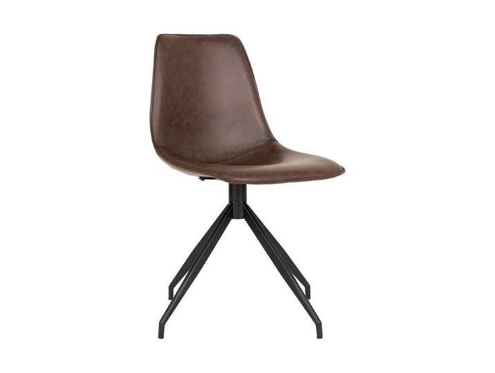 House Nordic Polsterstuhl (2er-Set) in Braun, Glattlederoptik - 48x86x54cm (BxHxT) (2er-Set), braun von OTTO