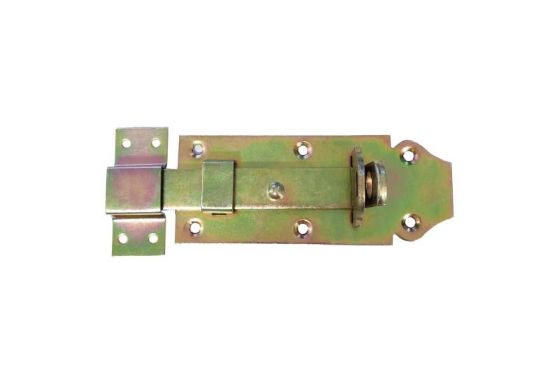 HundB Türriegel Schlossriegel 120 x 44 mm, verzinkt, Einzeln, mit Vorhängeschloss kompatibel, (Stück, 1-tlg., Schlossriegel), Torriegel Türriegel Riegelschloss Schubriegel von HundB