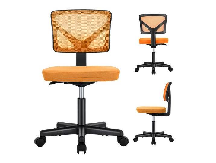 IDEASY Drehstuhl Ergonomischer Bürostuhl aus Netzgewebe in Bonbonfarben ohne Armlehnen (Stühle in Bonbonfarbe, 1 Set), Bürostuhl mit Rückenlehne und drehbaren Rädern von OTTO