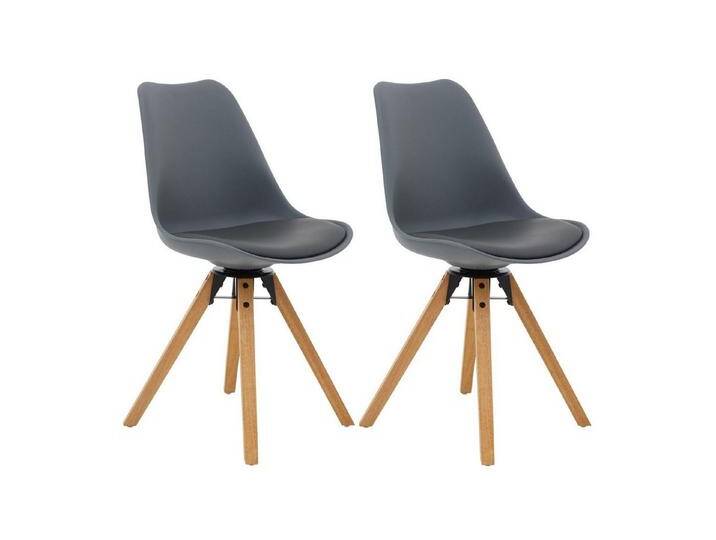 IDIMEX Esszimmerstuhl BOLIVIA (2 St), Esszimmerstuhl Sitz drehbar Kunstleder im 2er Pack Küchenstuhl Essstuh, grau von OTTO