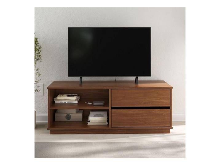 IDIMEX Lowboard MAITE, TV Lowboard in Kastanie farben aus Massivholz 110cm 2 Schubladen und A, braun, Kastanie von OTTO