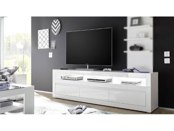 IMV Lowboard TV-Board Carat Unterschrank Lowboard in weiß Hochglanz 217 cm, weiß von OTTO