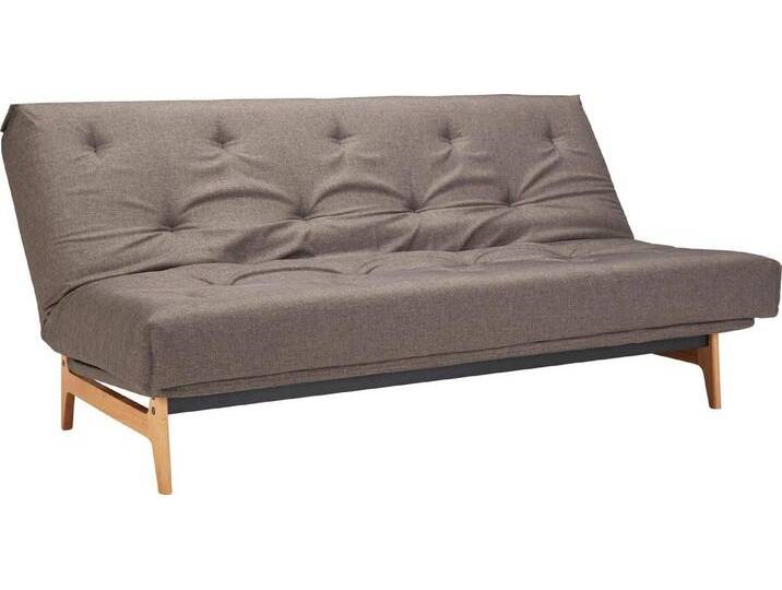 INNOVATION LIVING ™ Schlafsofa Aslak, Federkernmatratze; Verstellbar Kopfelevation, rechts links montiert, grau von OTTO
