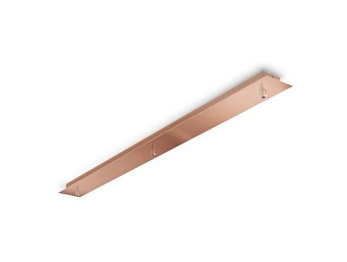 Ideal Lux Lampen-Verteiler Lampen Baldachin länglich 3-fach, 88 x 4,3 x 7 cm, Kupfer, braun, Kupfer von OTTO