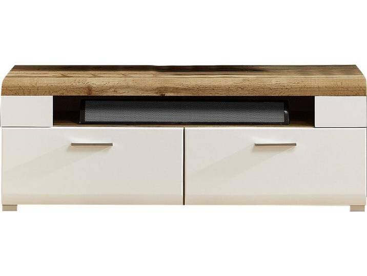 Innostyle Fun Plus TV-Lowboard Eiche Altholz, Weiß/Braun, 140x51x47 cm, modernes Design, funktionale Gestaltung Innostyle Fun Plus TV-Lowboard Eiche Altholz, Weiß/Braun, 140x51x47 cm, modernes Design, funktionale Gestaltung von OTTO