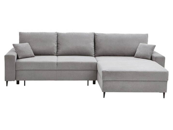Iwaniccy Ecksofa JUSTUS, Ausziehbar, B 280 x T 170 cm, Hellgrau, Webstoff, Ausziehfunktion, Bettkasten, mit Kissen, grau Iwaniccy Ecksofa JUSTUS, Ausziehbar, B 280 x T 170 cm, Hellgrau, Webstoff, Ausziehfunktion, Bettkasten, mit Kissen, grau von OTTO