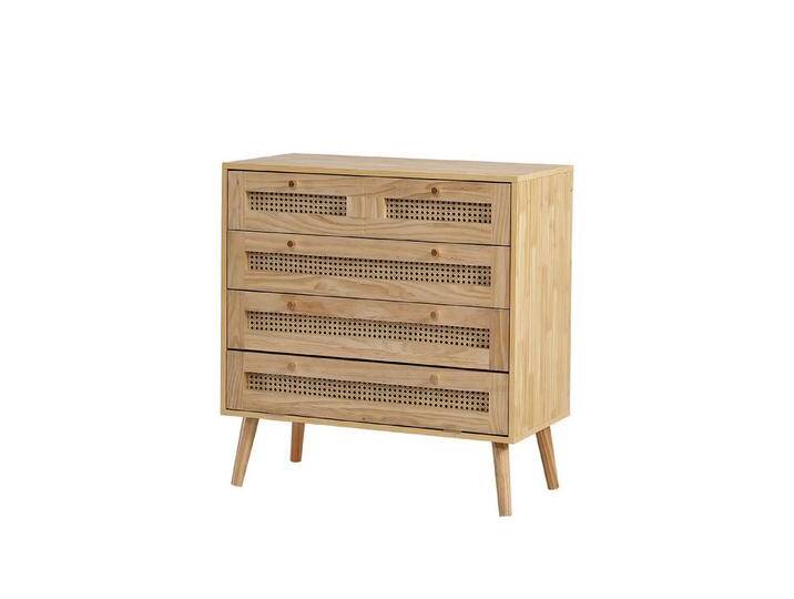 JOIVI Kommode Klassische Schrank mit 3 Schubladen (mit goldfarbenem Metallgriff und Holzbeine, Stauraum im Wohnzimmer und Schlafzimmer, Spanplatten, mit unterem Flip-Top-Deckel) von OTTO