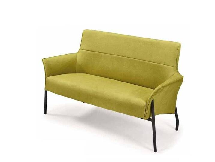 JVmoebel 2-Sitzer Wohnzimmer 2-Sitzer Sofa Leder Luxus Holz Modernes Design Zweisitzer, 1 Teile, Made in Europa, grün von OTTO