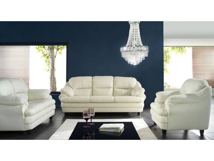 JVmoebel 3-Sitzer Leder Sofa in stilvollem Design - Komfortable Dreisitzer Couch, Made in Europa, weiß von OTTO