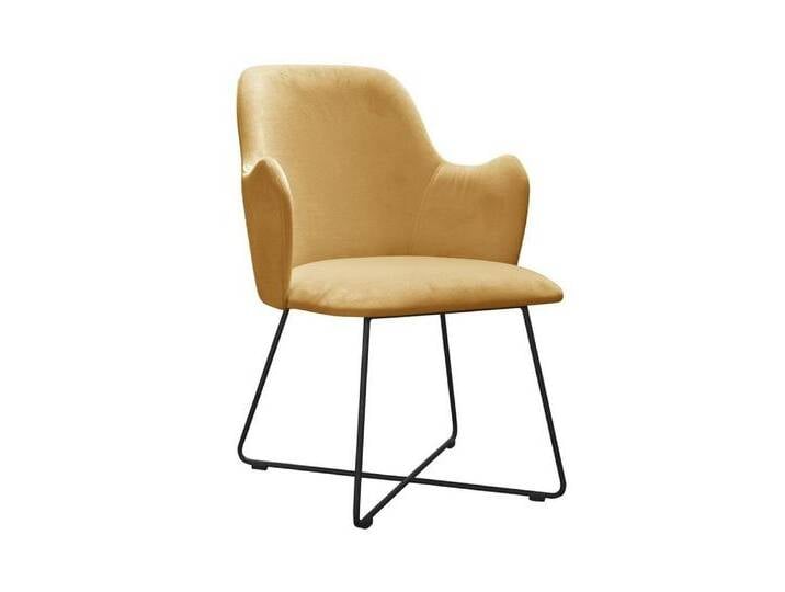 JVmoebel Armlehnstuhl Design Stühle Stuhl Sitz Praxis Ess Zimmer Textil Stoff Polster, Made in Europa, gelb, Gelb JVmoebel Armlehnstuhl Design Stühle Stuhl Sitz Praxis Ess Zimmer Textil Stoff Polster, Made in Europa, gelb, Gelb von OTTO