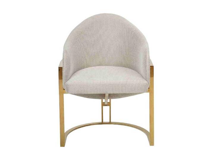 JVmoebel Armlehnstuhl Eleganter Küchenstuhl aus Metall in Weiß für das Esszimmer, Made in Europa, weiß von OTTO