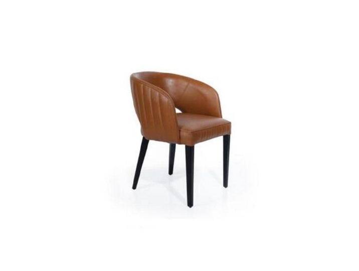 JVmoebel Armlehnstuhl Esszimmerstuhl Stuhl Modern Stühle Holz Design Braun Sitz Sessel Neu, Made in Europa, braun von OTTO