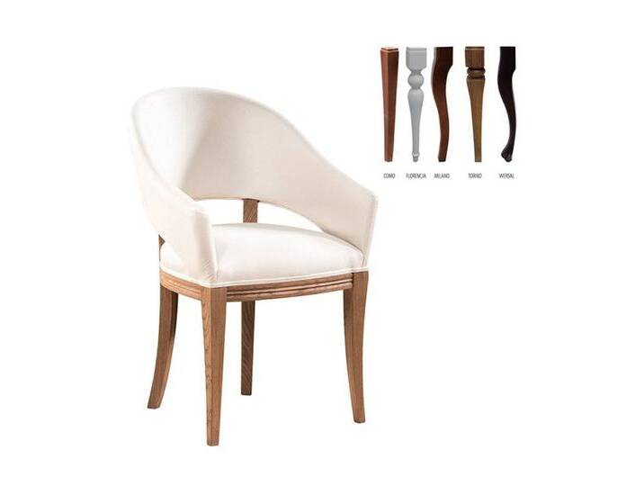 JVmoebel Armlehnstuhl Klassischer gepolsterter Stuhl aus Textil und Leder, Made in Europa, weiß JVmoebel Armlehnstuhl Klassischer gepolsterter Stuhl aus Textil und Leder, Made in Europa, weiß von OTTO