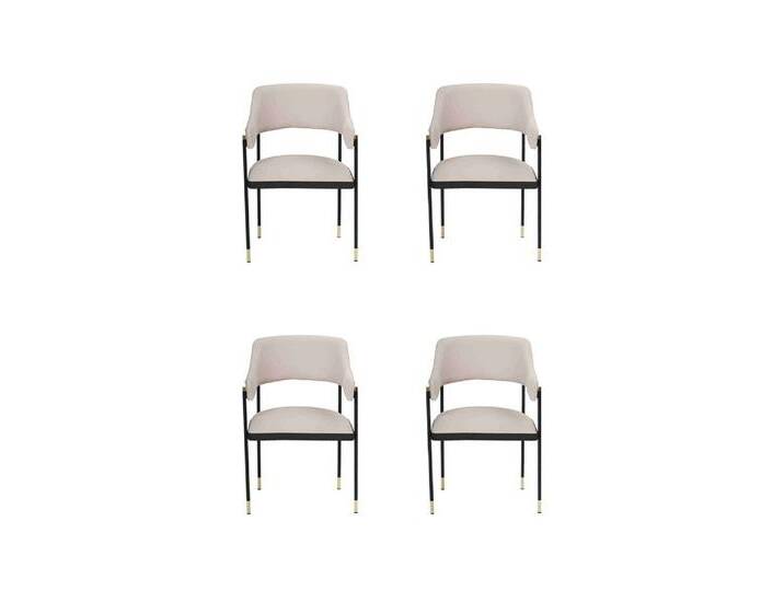 JVmoebel Armlehnstuhl Luxuriöse Küchensessel – Esszimmermöbel im 4er Set (4 St), Made in Europa, weiß von OTTO