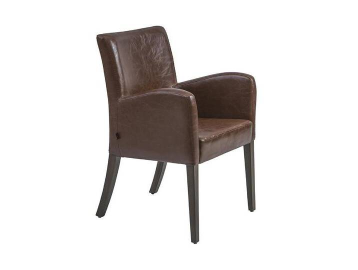 JVmoebel Armlehnstuhl Modischer Esszimmerstuhl mit Armlehnen - Bequemer Polstersessel (1 St), Made in Europa, braun von OTTO