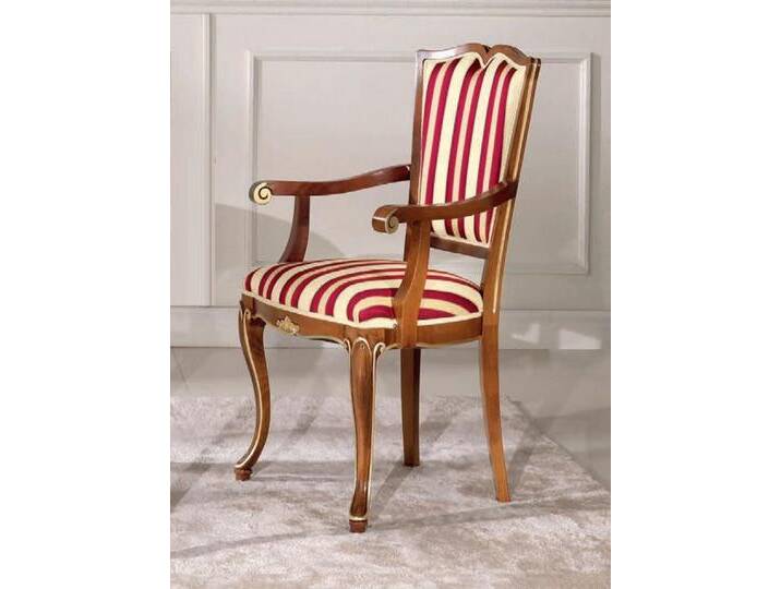 JVmoebel Armlehnstuhl Polsterstühle aus Holz für Esszimmer und Büro einrichten, Made in Europa, braun von OTTO