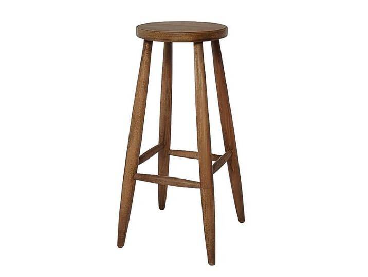 JVmoebel Barhocker Barstuhl Holzhocker Tresenhocker Bistrohocker Stuhl Holz modern (1 St., Barhocker), Made in Europa, braun von OTTO