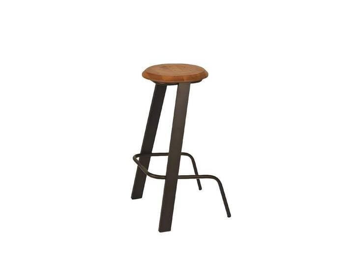 JVmoebel Barhocker Barstuhl Tresenhocker Bistrohocker Holz Gestell aus Eiche (1 St., Barhocker), Made in Europa, braun von OTTO