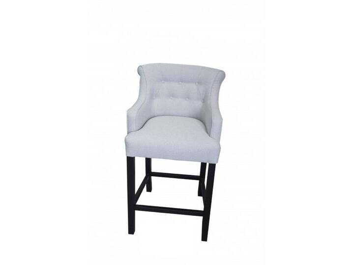 JVmoebel Barhocker Chesterfield Barhocker Sessel mit Textilbezug in Weiß, Made in Europa, weiß von OTTO