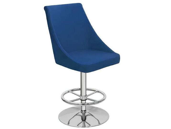 JVmoebel Barhocker Eleganter Designer Barhocker in Blau – Hochwertige Textilmöbel (1 St), Made in Europa, blau von OTTO