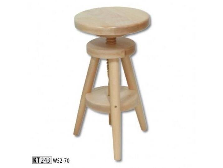 JVmoebel Barhocker Höhenverstellbarer Holz-Drehhocker Barhocker Schemel Sitzmöbel, Made in Europa, beige von OTTO