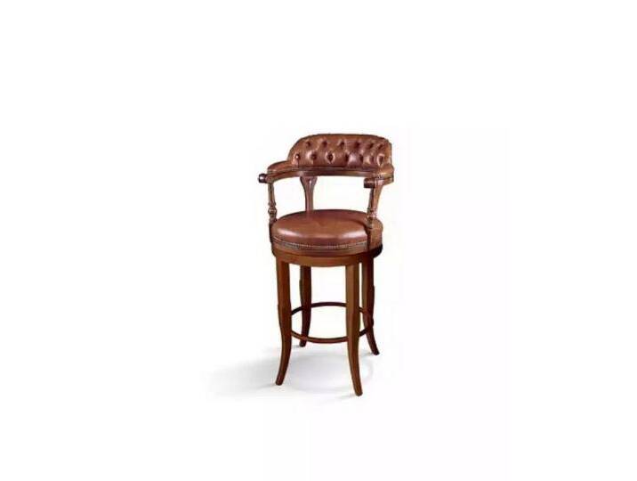 JVmoebel Barhocker Luxuriöser Chesterfield Barhocker mit gepolstertem Sitz (1 St., Barhocker), Made in Europa, braun von OTTO