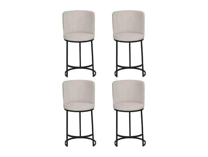 JVmoebel Barhocker Stylische Barhocker im modernen Design für Esszimmer und Küche (4 St., 4x Stühle), Made in Europa, beige von OTTO