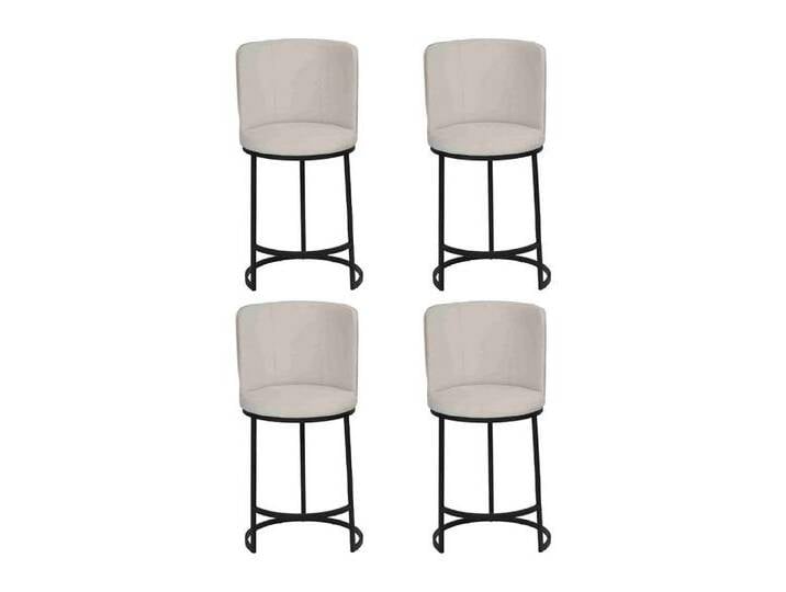 JVmoebel Barhocker Stylische Barhocker im modernen Design für Esszimmer und Küche (4 St., 4x Stühle), Made in Europa, beige von OTTO