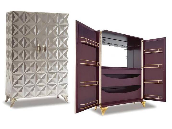 JVmoebel Barschrank Bar Schrank Holz Schränke Tresen Haus Theke Tisch Weinschrank Regale (Barschrank) Made in Europa von OTTO