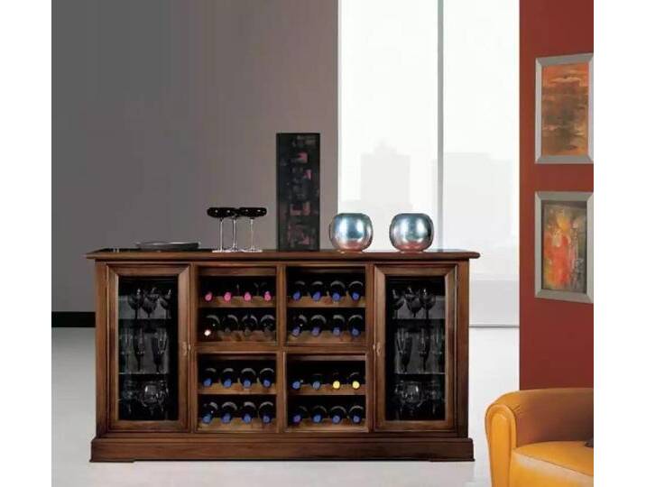 JVmoebel Barschrank Braun Luxus Vitrine Barschrank Weinregal für die Hausbar (1-St., Barschrank) Made in Europa, braun von OTTO