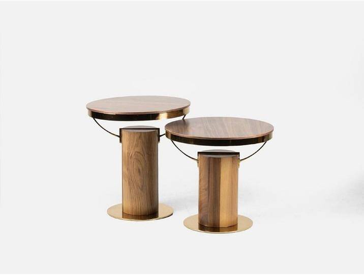 JVmoebel Beistelltisch Beistelltisch 2er Set Braun Modernes Design für Wohnzimmer (2-St., 2x Beisteltische), Made in Europa, braun von OTTO