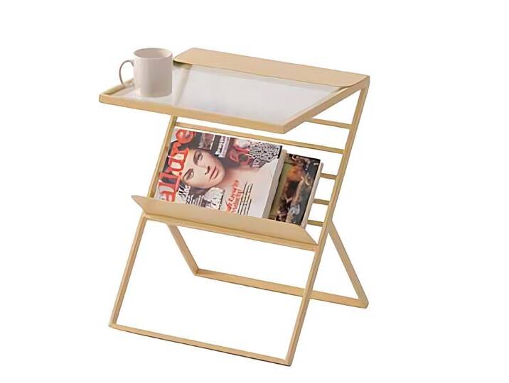 JVmoebel Beistelltisch Beistelltisch & Zeitungsständer in Beige - Kompakt & Robust, Made in Europe, beige von OTTO