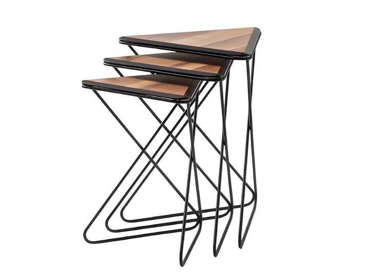 JVmoebel Beistelltisch Dreieckige Beistelltische - modernes Design, platzsparend und stilvoll (Maße Beistelltisch 1, Maße Beistelltisch 2, Maße Beistelltisch 3) von OTTO