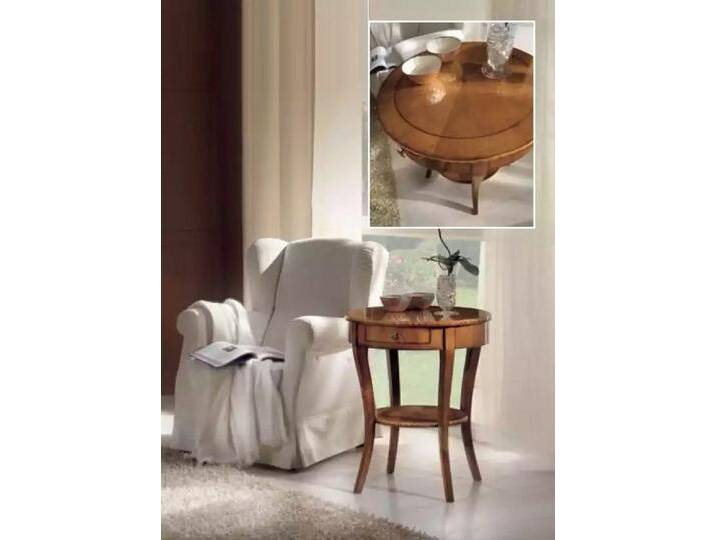 JVmoebel Beistelltisch Runder Kaffee Couchtisch für das Wohnzimmer – Design Beistelltisch (1-St., 1x nur Beistelltisch), Made in Europa, braun von OTTO