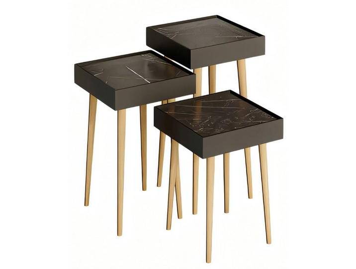 JVmoebel Beistelltisch Schwarzer Holztisch im minimalistischen Design (MaßeBeistelltisch 1, MaßeBeistelltisch 2, MaßeBeistelltisch 3), Made in Europe von OTTO