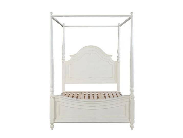JVmoebel Bettgestell Luxus Himmelbett aus Holz – Klassisches Design für Kinderzimmer Sofort (1-tlg), Made in Europa, weiß von OTTO