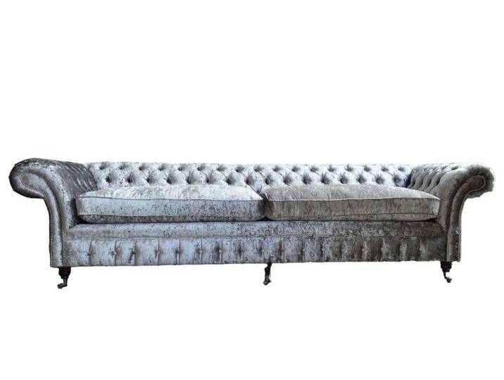 JVmoebel Big-Sofa Chesterfield design luxus Sofa Polster 5 Sitzer, 1 Teile, Made in Europa, grau JVmoebel Big-Sofa Chesterfield design luxus Sofa Polster 5 Sitzer, 1 Teile, Made in Europa, grau von OTTO