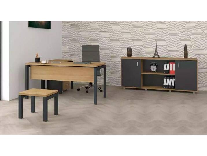 JVmoebel Büromöbel-Set Büro Möbel Set: Schreibtisch, Aktenschrank, Couchtisch, (3-tlg., Schreibtisch, Couchtisch, Schrank), Made in Europa von OTTO