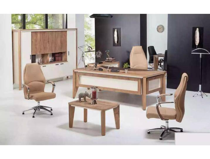 JVmoebel Büromöbel-Set Büromöbel Schreibtisch Aktenschrank Couchtisch Tisch Schrank 3tlg., (3-tlg., Schreibtisch/Aktenschrank/Couchtisch) von OTTO