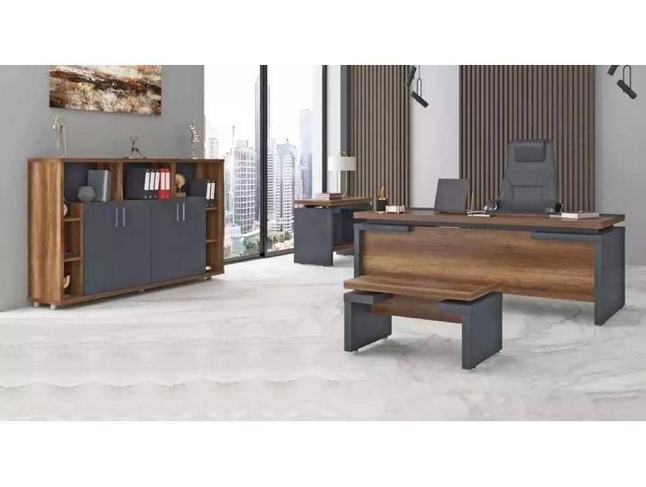 JVmoebel Büromöbel-Set Büromöbel Set für das Arbeitszimmer Schreibtisch und Aktenschrank, (4-tlg., Schreibtisch, Couchtisch, Beistelltisch, Schrank) von OTTO